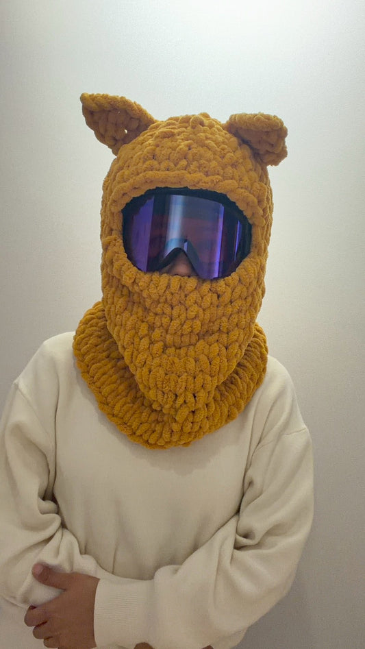 滑雪 帽套 Helmet Balaclava | 新手教學包 | 一小時完成